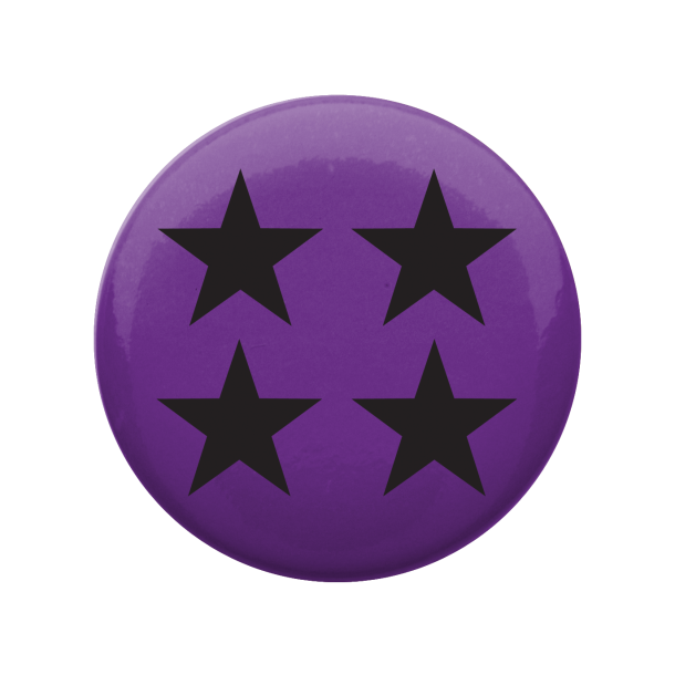 Four Star Button BadgeButton Badges 