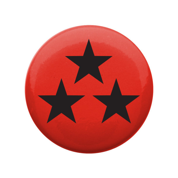 Three Star Button BadgeButton Badges 