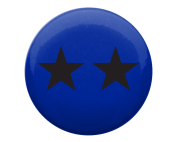 Two Star Button BadgeBadgesButton badges