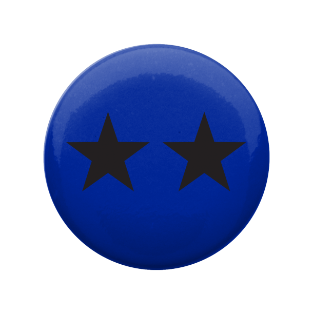 Two Star Button BadgeBadgesButton badges 