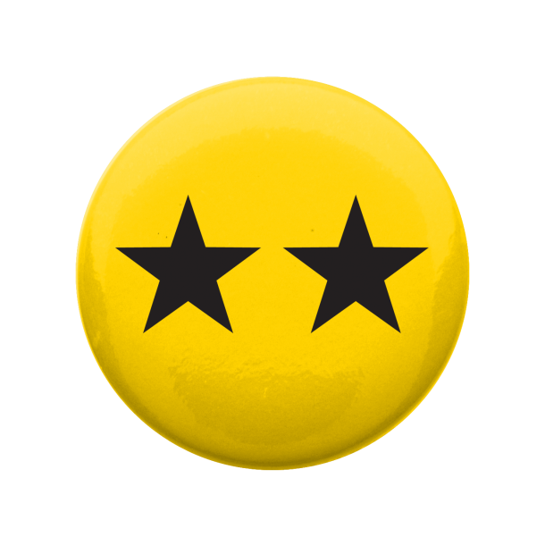 Two Star Button BadgeBadgesButton badges 