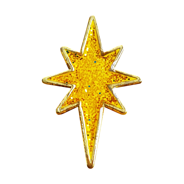 Glitter StarBadgesCharity 