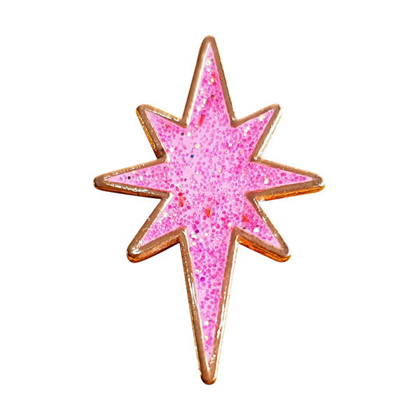 Glitter StarBadgesCharity 